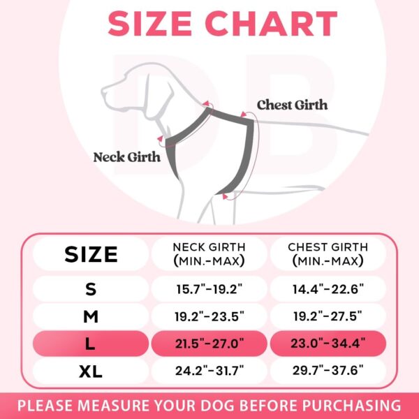 Premium Reflective Dog Vest Harness| Soft Breathable| Padded Handle| Adjustable Straps & Luxury Buckle | Soft Padded Mesh | No Pull | No-Choke | Chest 26-33 inch | All Large Breeds 23-35 Kg