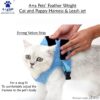 A+a Pets' Feather Weight Cat and Dog Harness & Leash Set – Escape Proof, Adjustable, No Pull, Soft Padded Vest for Persian Cats, Kittens, Small Dogs (Green, L)