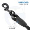 61ccNNPHfEL._SL1500_.jpg HANK Dog Leash | 3M Reflective Leash for Dogs | Heavy Duty Dog Rope for Small to Large Dogs | Comfortable Padded Handle 5 Feet (Black + New Version, Small - Suitable Upto (0-18KG))