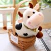 SCOOBA Super Soft 30cm Small White Color Cow Soft Toy - Polyfill Washable Cuddly Soft Plush Toy - Helps to Learn Role Play