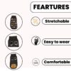 61doDtsmoL._SL1080_.jpg Lulala Turtleneck Dog Sweater - Winter Coat Apparel Classic Cable Knit Clothes with Leash Hole for Cold Weather, Ideal Gift for Pet in New Year (Black, 8 Inch)