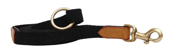 61drr1etS2S._SL1500_.jpg Vama Leathers Patent Applied Product Sustainable & Eco Friendly Material Dog Leash 100% Cotton Canvas with Sturdy Solid Brass Hand Made for Small Dogs Length-5 Feet Width-3/4 Inches Color Black