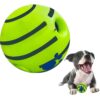 Interactive Toy Ball for Dogs Bouncing Giggle Ball Chew Ball Interactive Toy Ball for Dogs Bouncing Giggle Ball Chew Ball for Aggressive Dogs Molar Dog Ball Self Moving Dog Toys Green Fun Ball for Medium and Large Dogs Pet Supplies – 5.5”x 5.5”