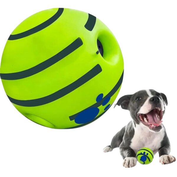 Interactive Toy Ball for Dogs Bouncing Giggle Ball Chew Ball Interactive Toy Ball for Dogs Bouncing Giggle Ball Chew Ball for Aggressive Dogs Molar Dog Ball Self Moving Dog Toys Green Fun Ball for Medium and Large Dogs Pet Supplies – 5.5”x 5.5”
