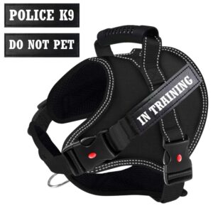 KIKA Pets Muscle Dog Harness for Large Dogs, L Size KIKA Pets Muscle Dog Harness for Large Dogs, L Size (21-35 kg Dogs), Midnight Black