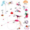 61eWHc5OoyS._SL1200_.jpg Pack of 13 Cat Toys, Plush Spring Mouse Colored Ball Toys for Kittens (Random Color)