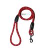 Nylon Dog Rope Leash, Small - 48 inche (4ft), Red Nylon Dog Rope Leash, Small - 48 inche (4ft), Red - 9mm