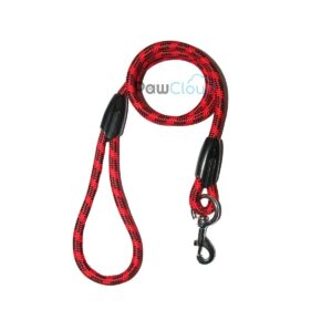 Nylon Dog Rope Leash, Small - 48 inche (4ft), Red Nylon Dog Rope Leash, Small - 48 inche (4ft), Red - 9mm