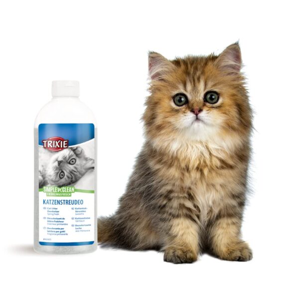 Trixie Simple'n'Clean Cat Litter Deodorizer, Fragrance-Free Odor Neutralizer, Prolongs Litter Life, Ideal for Multi-Cat Homes - 750g