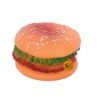 Sage Square Squeaky Vinyl Chew Latex Burger Dog Toy Sage Square Squeaky Vinyl Chew Latex Burger Dog Toy
