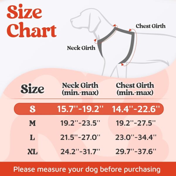 Premium Reflective Dog Vest Harness| Soft Breathable| Padded Handle| Adjustable Straps & Luxury Buckle| No-Choke with Free Designer Leash-19mm| Chest (13-22 inch) All Small Breeds 4-13 Kg