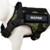 Dog Harness No-Pull Pet Harness Adjustable Outdoor Pet Vest 3M Reflective Oxford Material Vest for Dogs Easy Control for Small Medium Large Dogs (Medium, Camouflage Green)