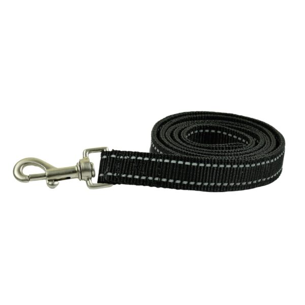 61fiJmpHwgL._SL1500_.jpg Dog Leash And Collar Combo Set|Highly Reflective|Dog Rope For Small, Medium & Large Dogs|(Size- Leash 4.8 Ft. + Collar (Medium, Black),146 cm