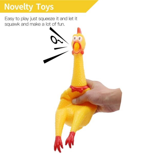 61g0nKtkNML._SL1500_.jpg PSK PET MART Squeaky Yellow Chicken Rubber, Chicken Large Hen Toy for Playing Kids and Pets (Pack of 1)