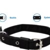 PSK PET MART Dog Combo Pack of Harness, Neck Collar Belt and Rope Set (Black, Medium)