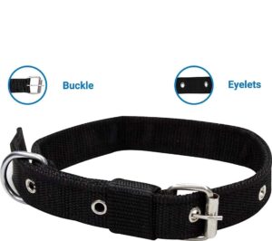 PSK PET MART Dog Combo Pack of Harness, Neck Collar Belt and Rope Set (Black, Medium)