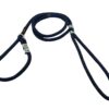 RvPaws Dog Training Leash Slip Leash, Adjustable Length, Strong & Durable Training Show Leash,Soft Nylon Rope I Leather Adjustable, Length 5 Feet X 1 CM - Pack of 1 (Multicolor)