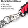 61gvBXYnU-L._SL1000_.jpg PETLICIOUS & MORE Heavy Duty Dog Tough Nylon Braided Dog Leash For Medium Dogs Maxi Dogs & Large Dogs (Red & Black),60 cm