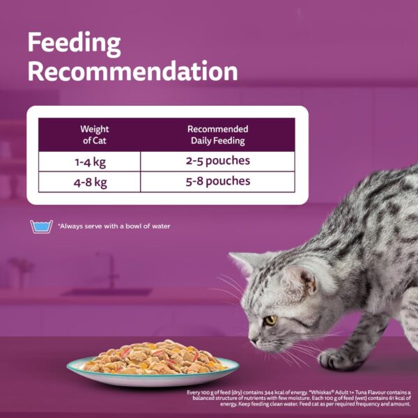 61i7i6-DGL._SL1100_.jpg Whiskas Tasty Mix Adult (1+ Year) Wet Cat Food, Tuna with Kanikama & Carrot in Gravy, 70g, Pack of 28| Made with Real Fish| Complete & Balanced Nutrition for Adult Cat