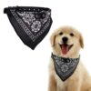 Western Era Stylish Dog Collar Scarf – Adjustable, Comfortable Pet Accessory for Puppy, Kitten, Trendy Bandana, Soft Fabric, Perfect, Special Occasions, Washable, Small Breed (Black)