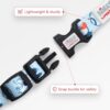 Zigly Lifestyle Doodle Dog Collar-Small - Blue-Adjustable & Durable Collar for Small Dogs | Stylish Pet Collar for Daily Use | Collars for Dogs