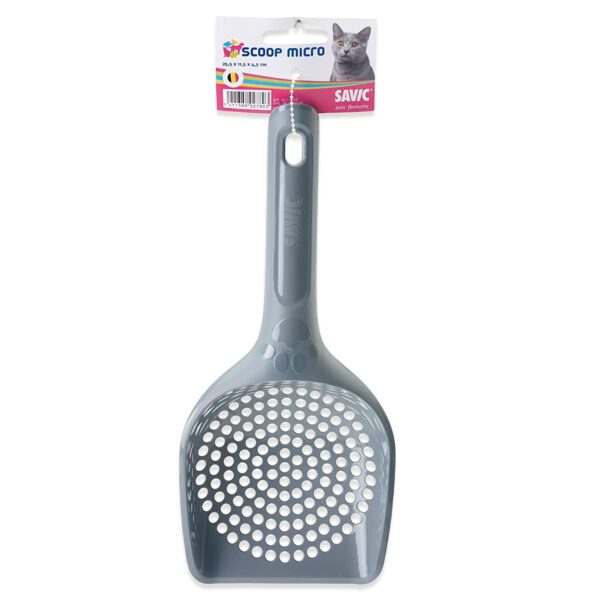 Savic: - Micro Cat Litter Scoop | Made with Plastic and a Durable Design, Specially Designed to be User-Friendly | Suitable for Any Type of Cat Litter - (Pack of 3)