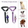 61jea4USQVL._SL1500_.jpg 2 PCS Dog Seat Belt, Adjustable Car Safety Leash for Pets, Convertible Vehicle Restraint with Secure Lock, Dual Use Harness for Medium to Large Dogs, Travel Accessories (Black & Purple)
