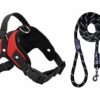 Dog Trust Vest Harness for Dogs Large Size with Padded Black Rope Leash Comfortable &Breathable&Durable -Dog Harness for Large German Shepherd Vest Harness for Dog