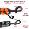 HANK Dog Long Leash | 3M Reflective Leash for Medium, Large Dogs | Metal Hook | Soft Comfortable Handle | Shockproof | Dog Rope (15 Feet Long - Neon Orange)