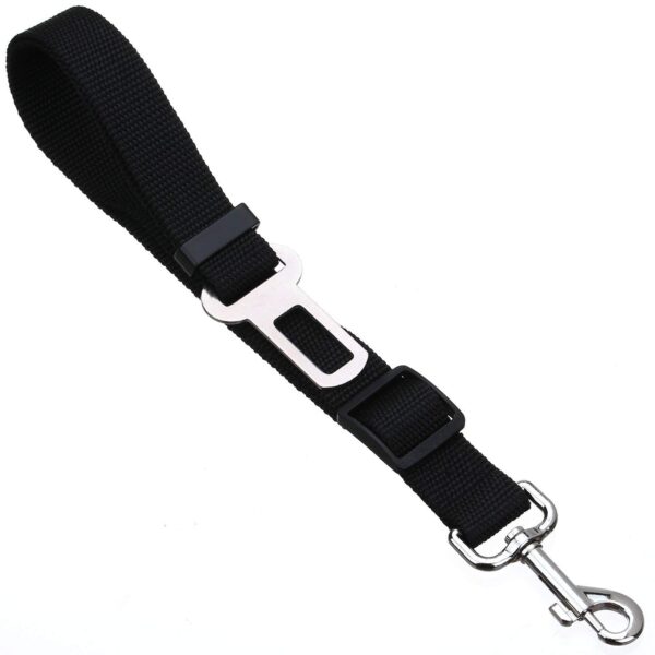Foodie Puppies Dog Car Seat Belt for Small Medium Size Pets, Adjustable Safety Heavy Duty Elastic Lead Harness for Cars with Elastic Nylon (Tether Leash 70cm)