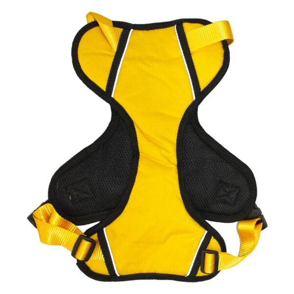 Yellow Harness for Medium Size Dogs | Oxford Fabric, 4 Adjustable Buckles | Dog Chest Belt for Small Dogs - (Medium, Yellow)