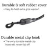 Tail 5 Feet Dog Leash with Comfortable Padded Handle and Highly Reflective Threads for Small Medium and Large Dogs (5FT-1/2'', Black)