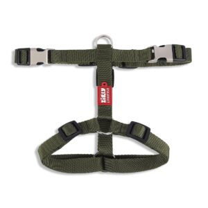 Zigly Lifestyle Classic Dog Harness - Body Belt for Dogs Zigly Lifestyle Classic Dog Harness - Body Belt for Dogs with Adjustable Buckle - Soft and Comfortable with Sturdy Handle - Large (Olive Green)