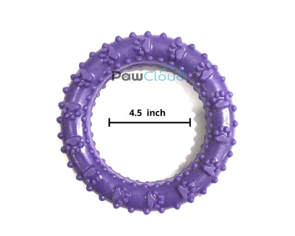 Rubber Chew Ring Dog Toy, Medium, Color May Vary