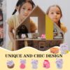 9 Pcs Miniature Decorative Items, Cute Fish Dried Cat Figurines for Home Decor, Garden Ornaments, Dollhouse Accessories, Gift Giving, White