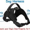 61mJ7CNKDhL._SL1500_.jpg Dog Belt Padded Dog Vest Harness Adjustable Neck Strip Chest Strip & Adjustable Dog Padded Rope Leash (Black, Large)