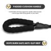 61md7AxYe3L._SL1500_.jpg Furco Dog Leash Dog Belt Heavy Duty Nylon | Anti Slip Padded Handle Long Dog Leash Highly Reflective Leash for Dogs Rope for Medium & Large Dogs 12 mm Thickness (Black, 6.5 Feet Long)