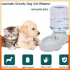 61myi1UL1lL._SL1080_.jpg GION 3.5 Litter Self-Dispensing Gravity Pet Food Feeder Bowl Water and Food Cat Feeder Bowl and Automatic Water Dispenser Bottle (1Pcs)