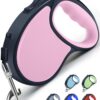 Smart Pet Leash Automatic with Padded Feature and Feather Decoration Smart Pet Leash Automatic with Padded Feature and Feather Decoration for Dogs Dog Traction Rope Chain Automatic Retractable Dog Walking Rope Pet Leashes Retractable Pet Leash (3M-15Kg)