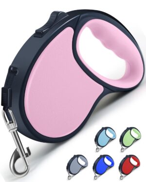 Smart Pet Leash Automatic with Padded Feature and Feather Decoration Smart Pet Leash Automatic with Padded Feature and Feather Decoration for Dogs Dog Traction Rope Chain Automatic Retractable Dog Walking Rope Pet Leashes Retractable Pet Leash (3M-15Kg)