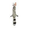 BarkButler x Fofos Skinneez Stuffing Free Raccoon - Soft & Squeaky Toys for Dogs, Dog Toys for Large Dogs (5-30kgs) - Grey