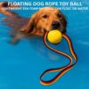 61nXm24O5L._SL1080_.jpg Rope Ball Dog Toy Interactive Pet Training Toy Ball for Tug, Chew, Fetch & Play Perfect for Powerful Chewers Play Ball Dental Clean (Rope Ball) Yellow