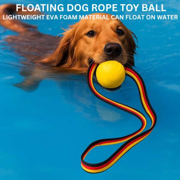 61nXm24O5L._SL1080_.jpg Rope Ball Dog Toy Interactive Pet Training Toy Ball for Tug, Chew, Fetch & Play Perfect for Powerful Chewers Play Ball Dental Clean (Rope Ball) Yellow
