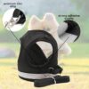 Kuber Industries Dog Chest Harness with Nylon Leash I No Pull, Soft Padded and Breathable Dog Vest I Adjustable, Reflective I Easy Control Dog Chest Belt I (XS, Black)