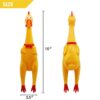 61oGYS7boQL._SL1500_.jpg PSK PET MART Squeaky Yellow Chicken Rubber, Chicken Large Hen Toy for Playing Kids and Pets (Pack of 1)