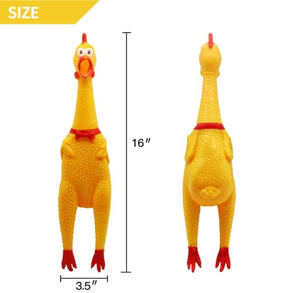 61oGYS7boQL._SL1500_.jpg PSK PET MART Squeaky Yellow Chicken Rubber, Chicken Large Hen Toy for Playing Kids and Pets (Pack of 1)