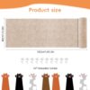 Qpets® Cat Scratch Pad, Scratching Pad for Cats, Wall Cat Scratcher Mat, Cuttable Adhesive Pet Scratching Mat for Wall, Cabinet, Couch, Floor (40x100cm)