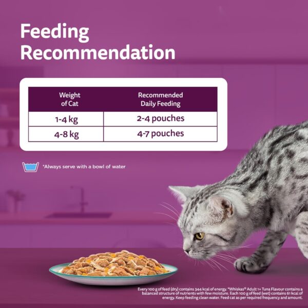 61oWKzbzX0L._SL1100_.jpg Whiskas Tasty Mix Adult (1+ Year) Wet Cat Food, Chicken with Tuna & Carrot in Gravy, 70 g, Pack of 28| Made with Real Fish| Complete & Balanced Nutrition for Adult Cat