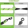 Petology Dog Leash 4FT Long, 1cm Thick Reflective Heavy Duty Rope with Anti-Slip Padded Handle for Small Dogs