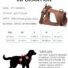 No-Pull/No Choke Comfortable Dog Vest Harness, Ultralight Breathable Mesh Traction Strap, Easy to Clean, Adjustable Soft Padded Vest for Dogs (Coffee, Small)